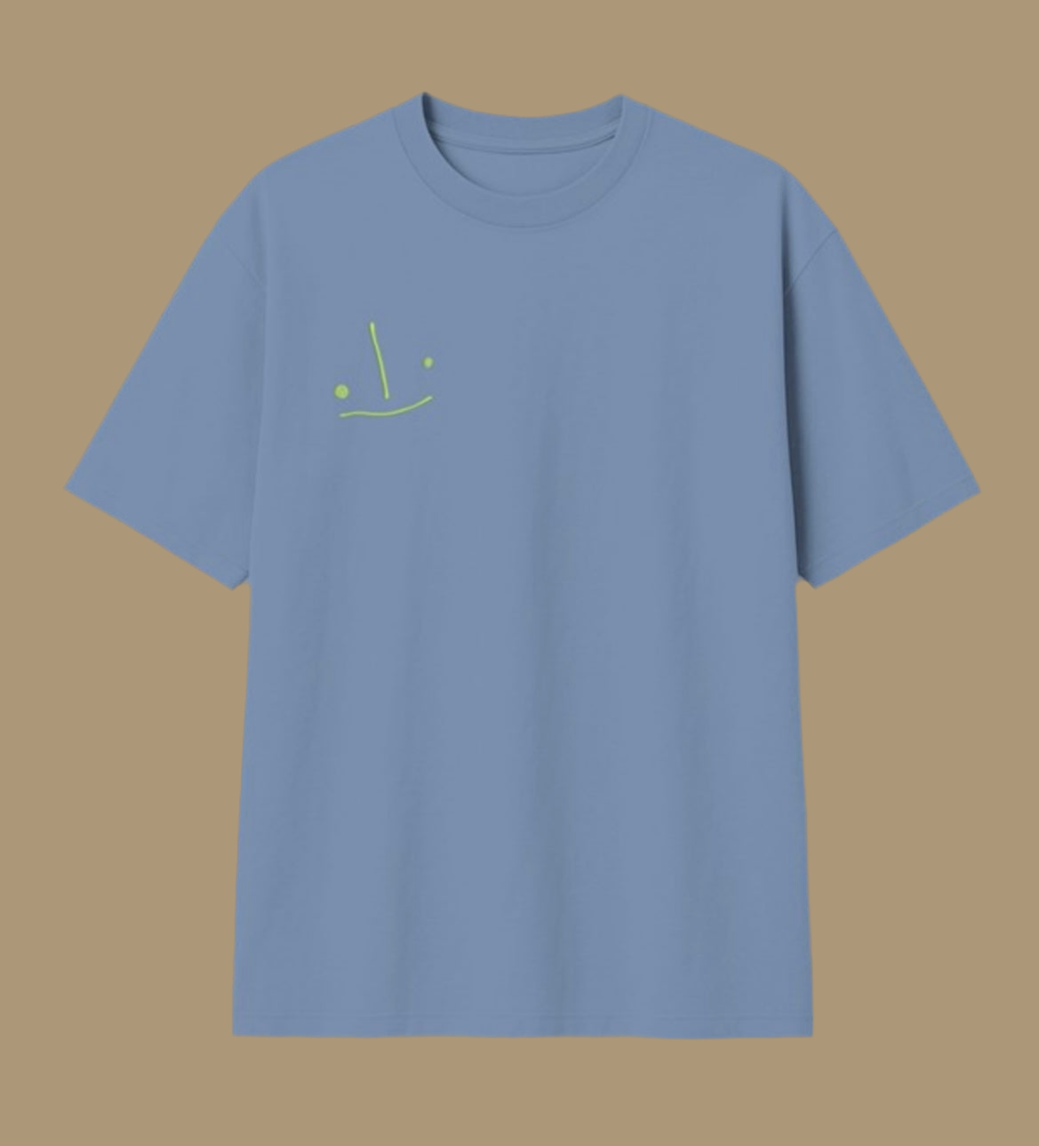 Men’s Washed Denim Green Stitch